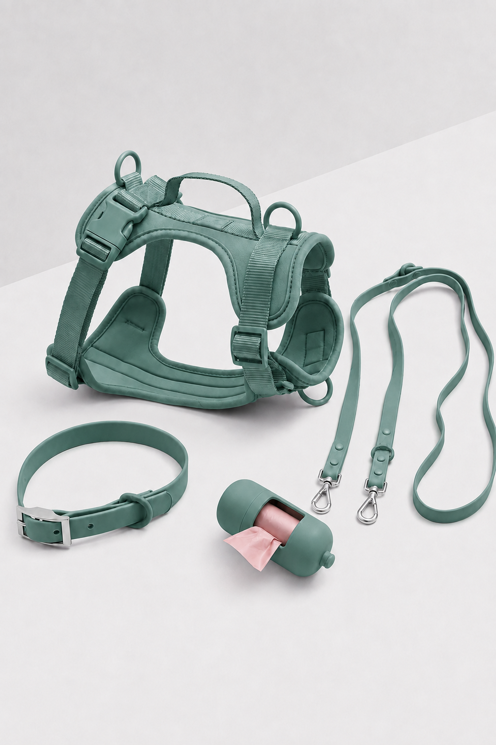 Step-In Harness + Hands-Free Rope Leash Walk Kit