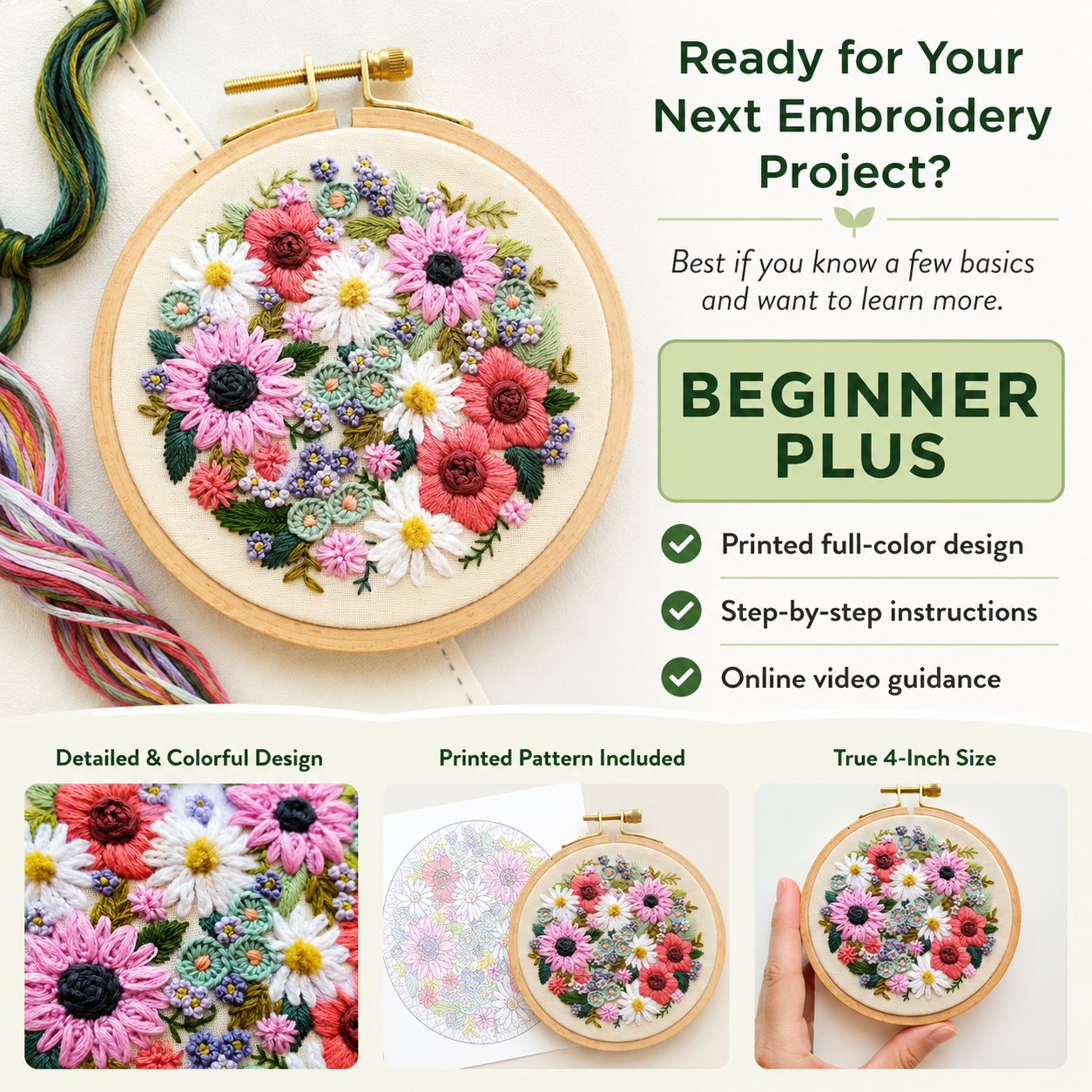 Wildflower Sampler Embroidery Kit