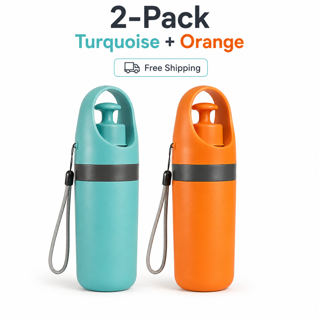 Portable No-Touch Dog Poop Scooper with Bag Dispenser & Waste Storage