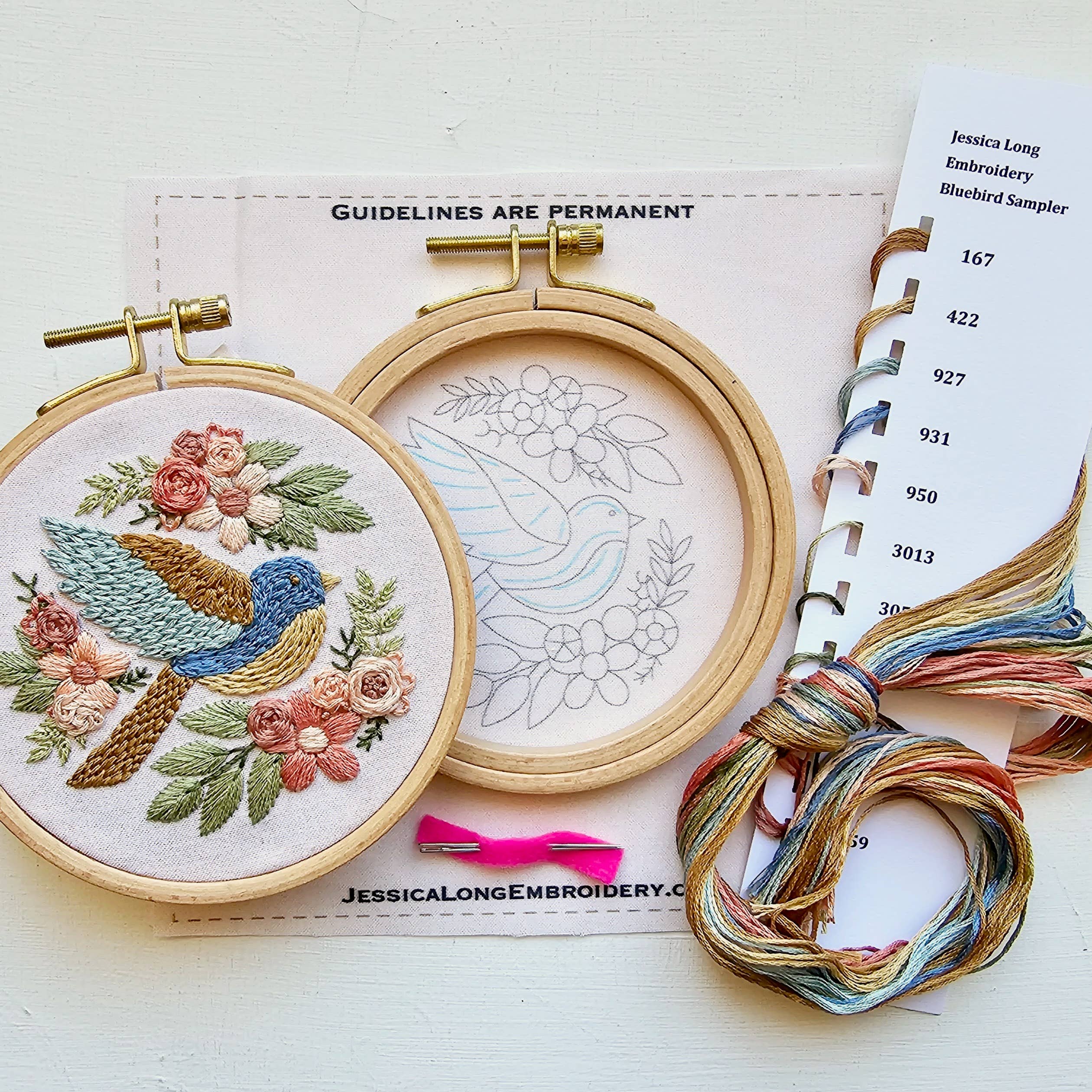 Bluebird Sampler Beginner Embroidery kit