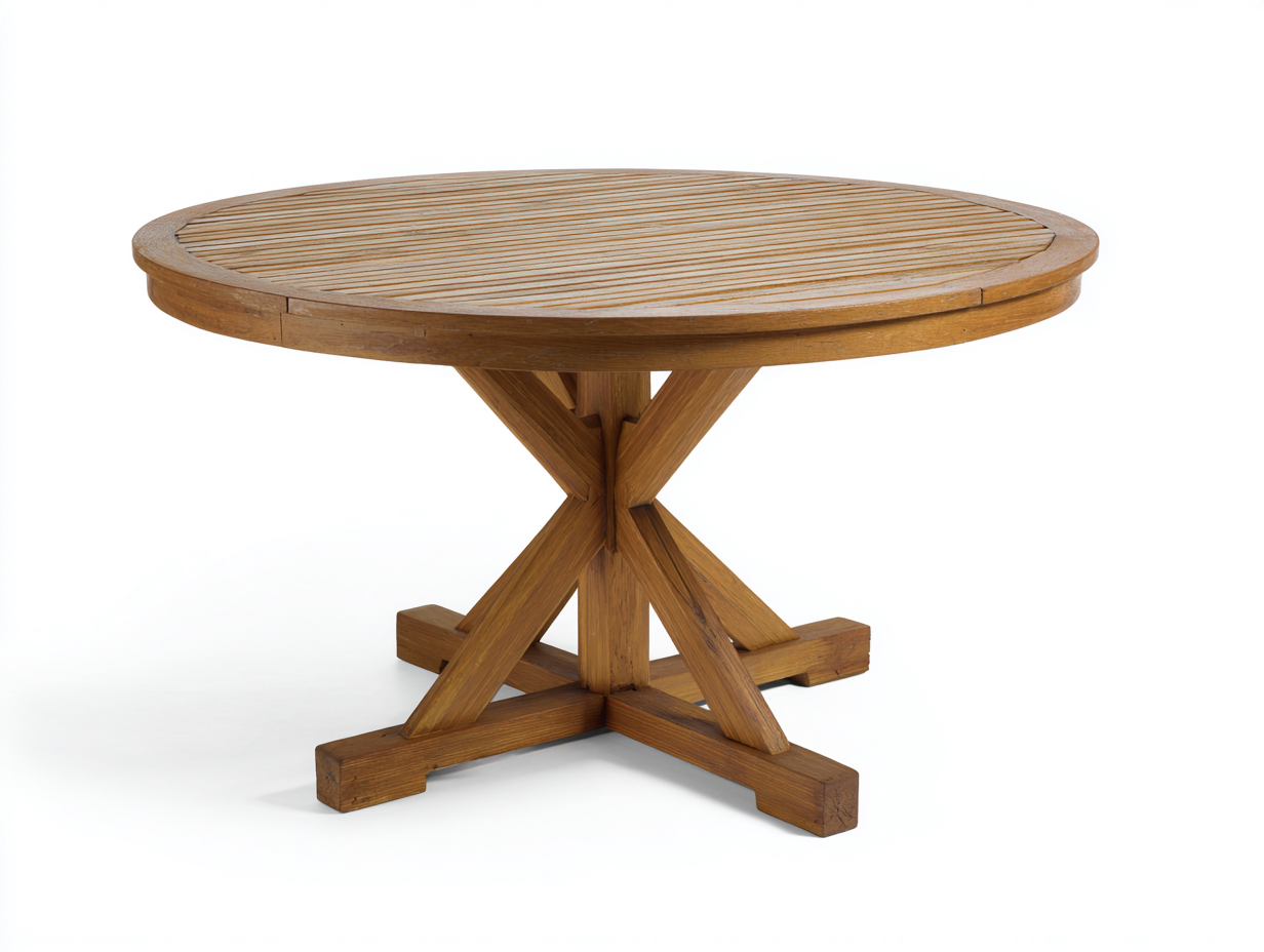 Gartentisch - Holz - 123x123x75 cm - Honigbraun - rustikaler Outdoor-Stil-Lilofahome