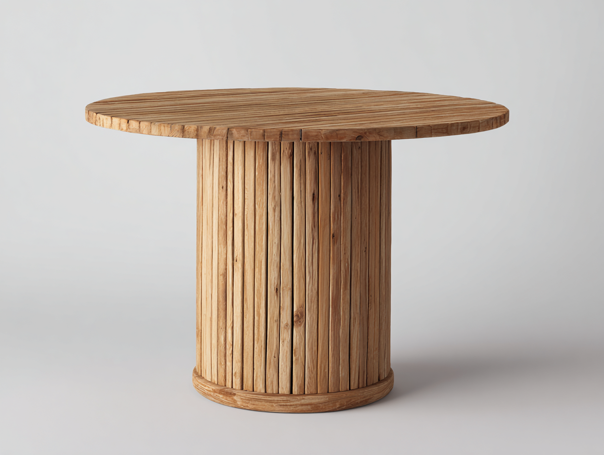 Gartentisch - Holz - 118x118x75 cm - Natur - moderner Outdoor-Stil-Lilofahome