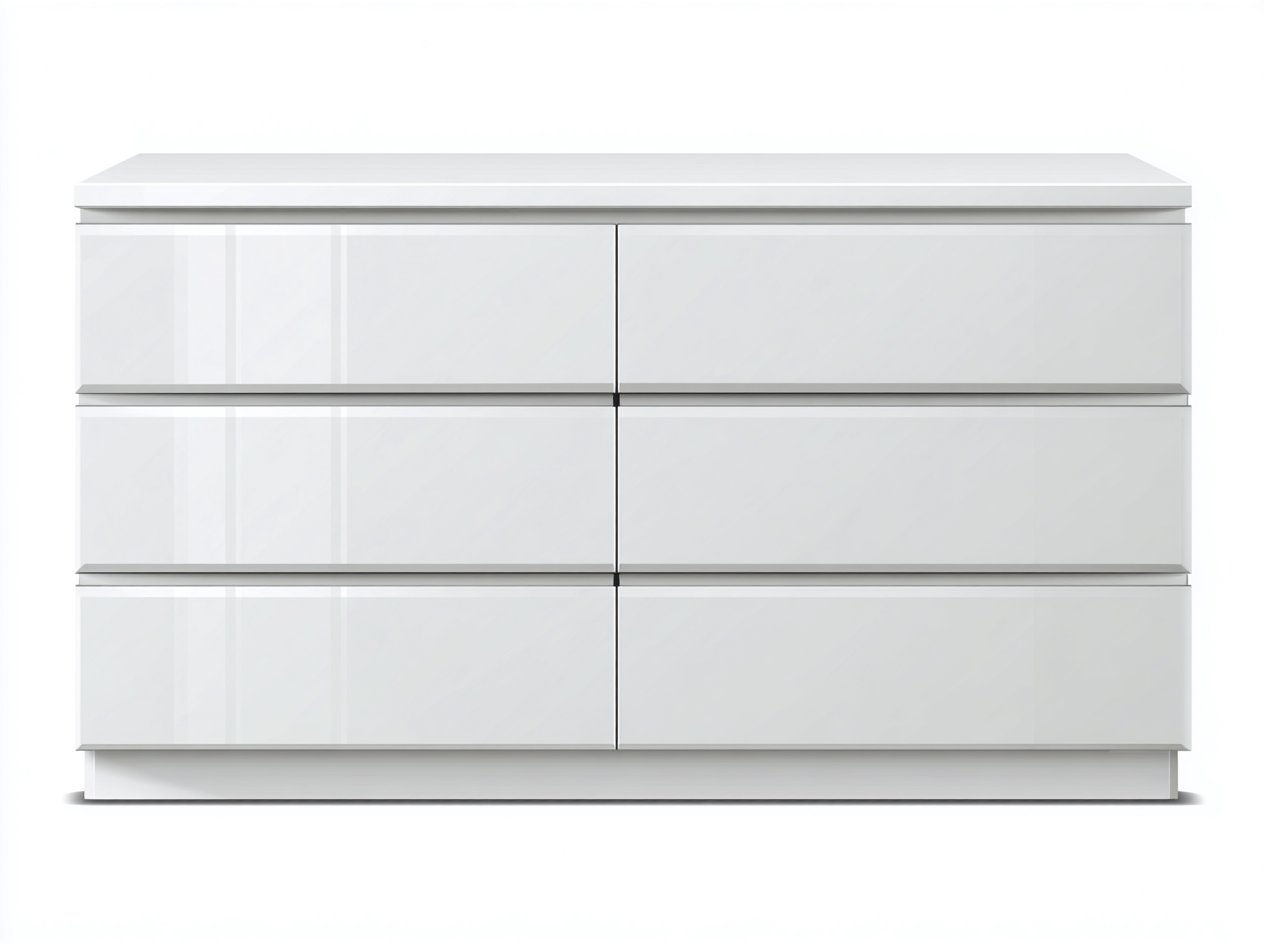 Kommode mit Schubladen - Holzwerkstoff - 160 x 44 x 78 cm - Weiß - Modern-Lilofahome