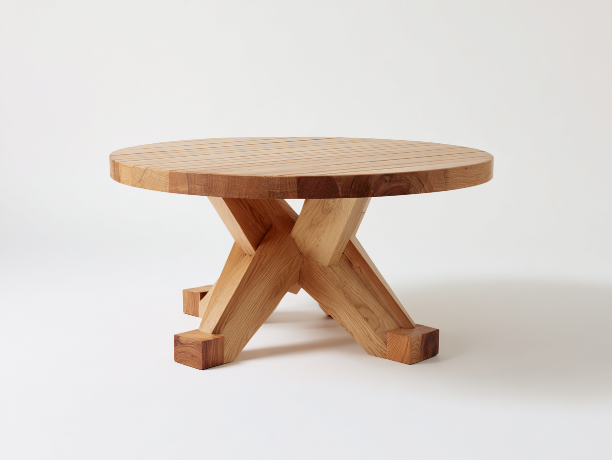 Gartentisch - Holz - 118x118x74 cm - Natur - moderner Landhausstil-Lilofahome