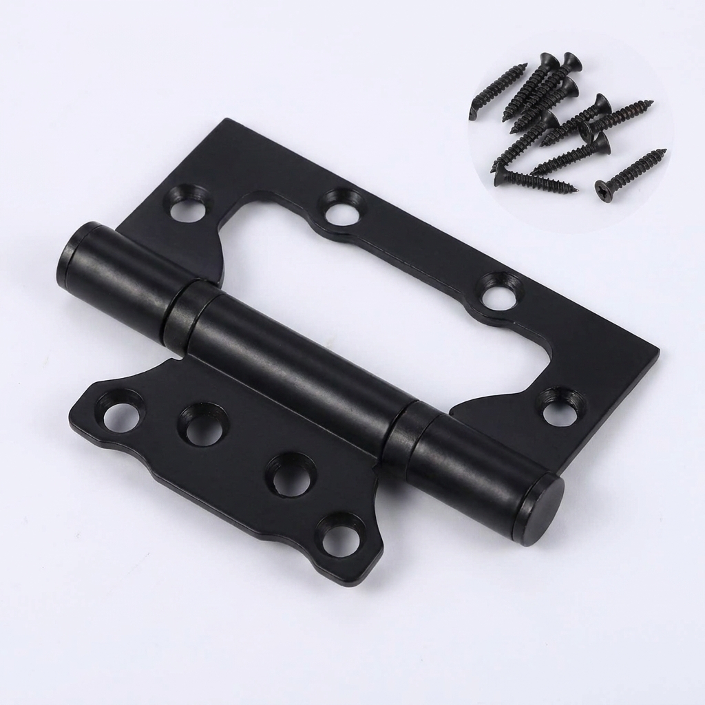 12.5x7.5cm Red Bronze Square Solid Stainless Steel Door Hinges Ball Bearing Door Hinges 3mm Thick Pack of 2