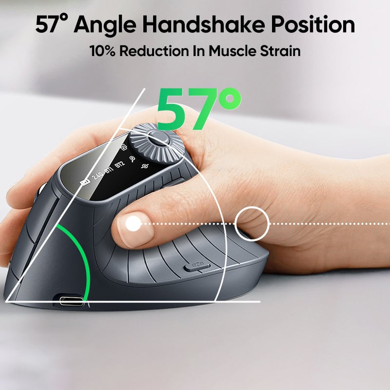 🖱️ Ergonomic 3-Mode Wireless Mouse