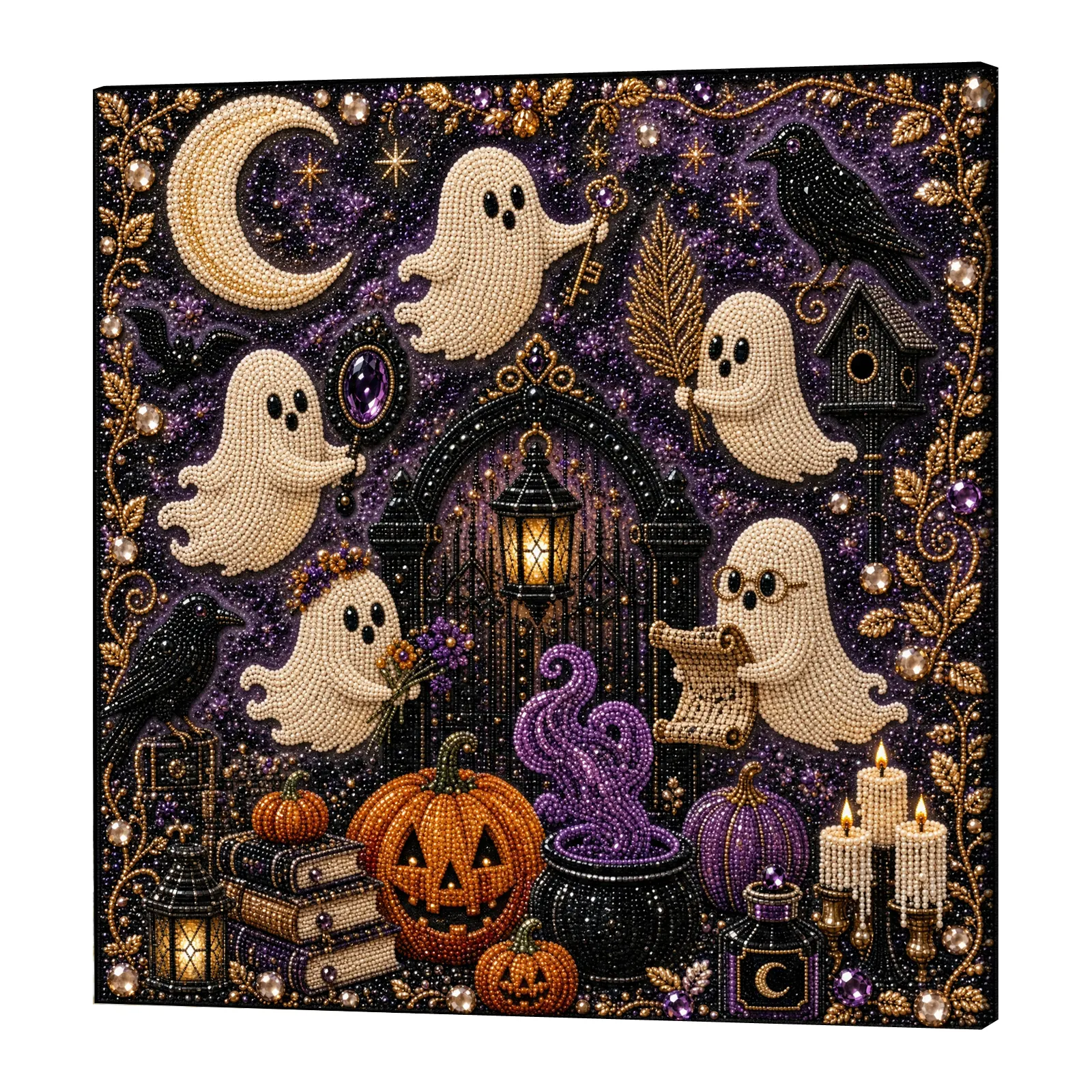 👻Framed White Ghost - Pearls Painting Kit