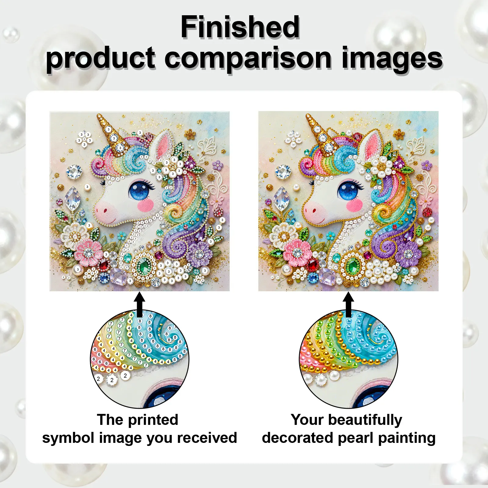 🦄Framed Unicorn - Pearls Painting Kit for Creativity DIY