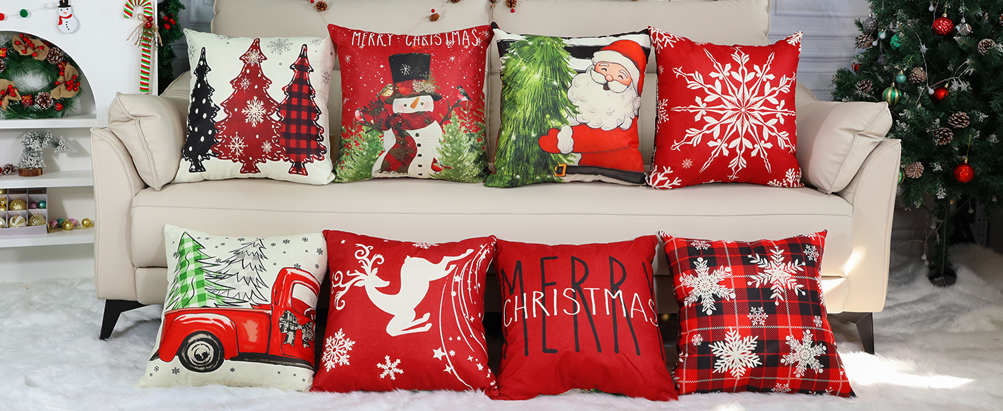 christmas pillow covers