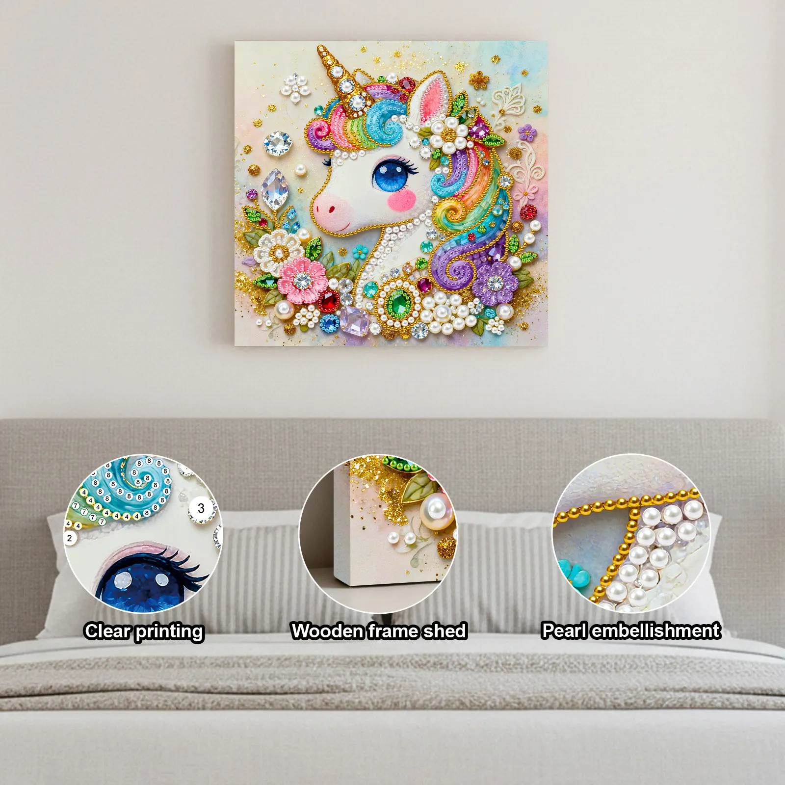 🦄Framed Unicorn - Pearls Painting Kit for Creativity DIY