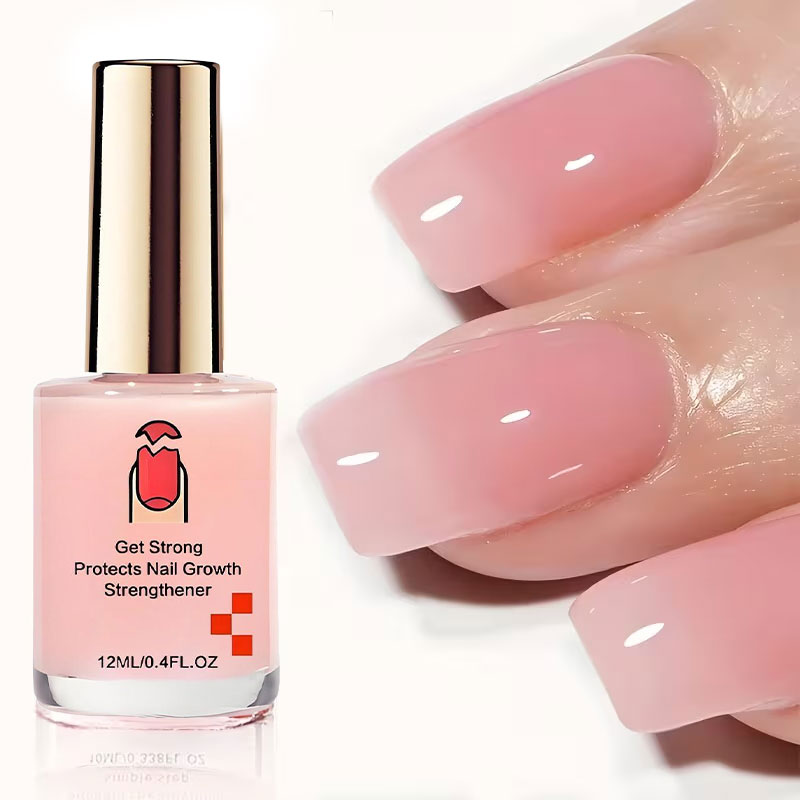 📢📢Buy One Get One Free!! ⏰💖✨Natural Pink Glossy Mirror Nail Strengthener