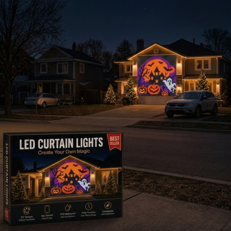 🎃DIY Halloween Curtain Lights – Design Your Own Christmas Glow