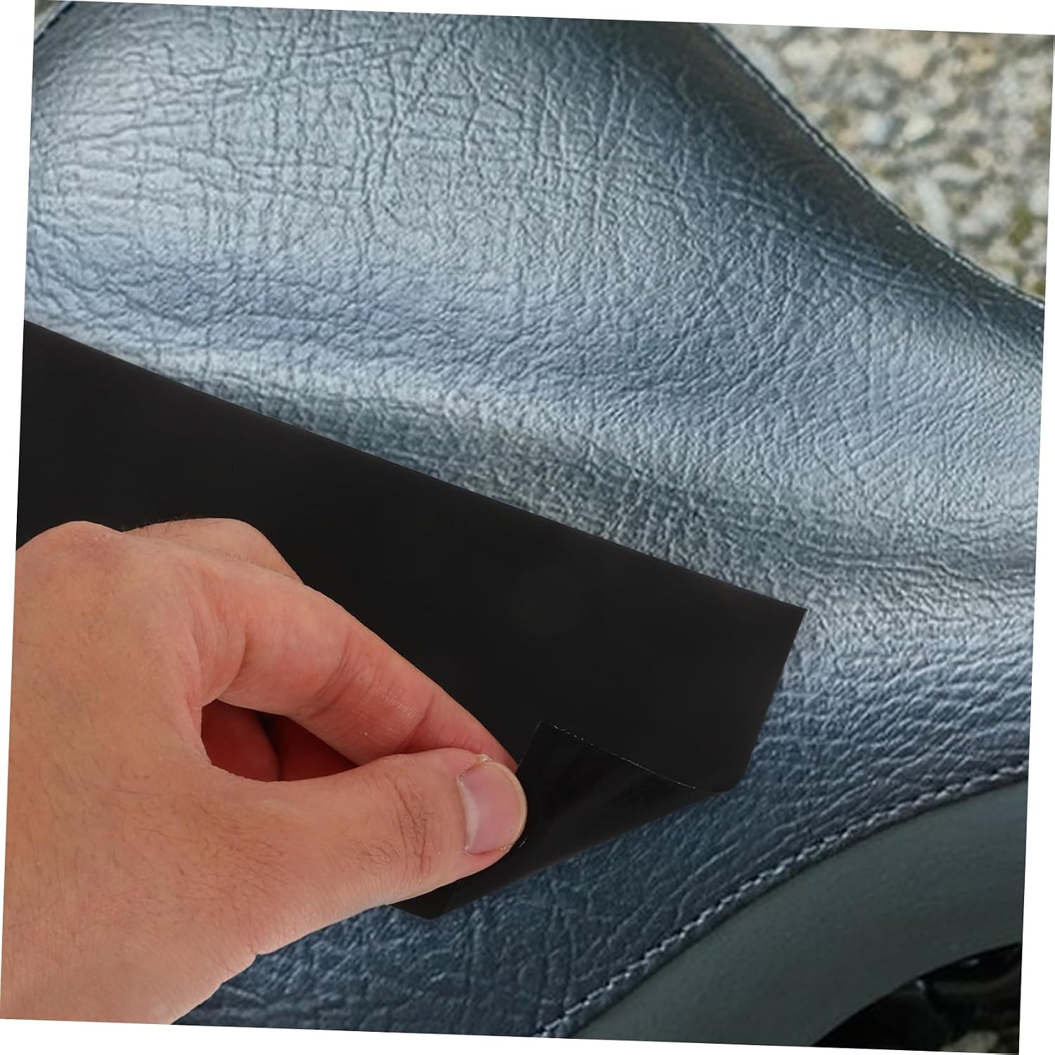 Self‑adhesive leather repair patch for sofa & seat refurbishment