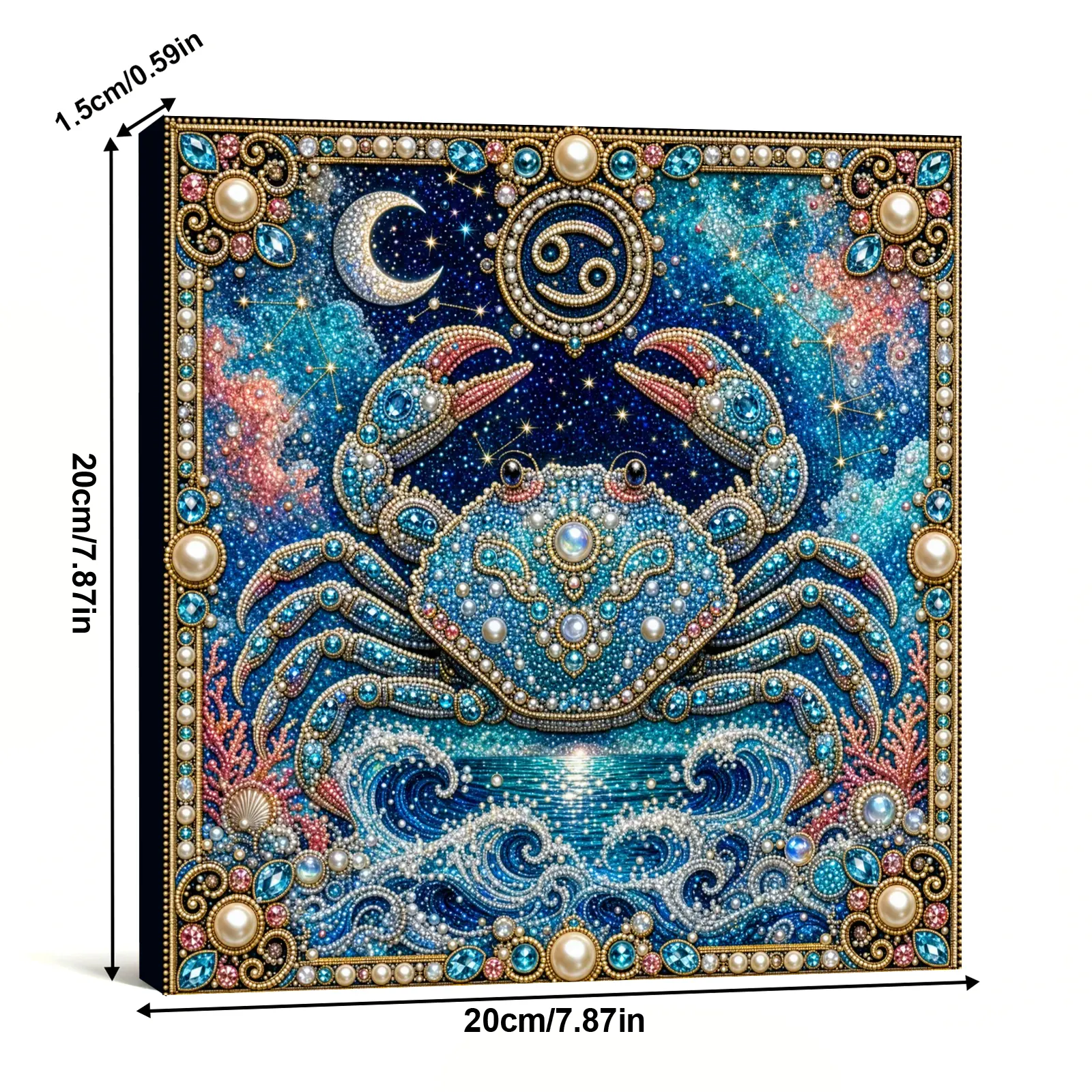 🦀Framed Cancer Pearl Painting DIY Kit
