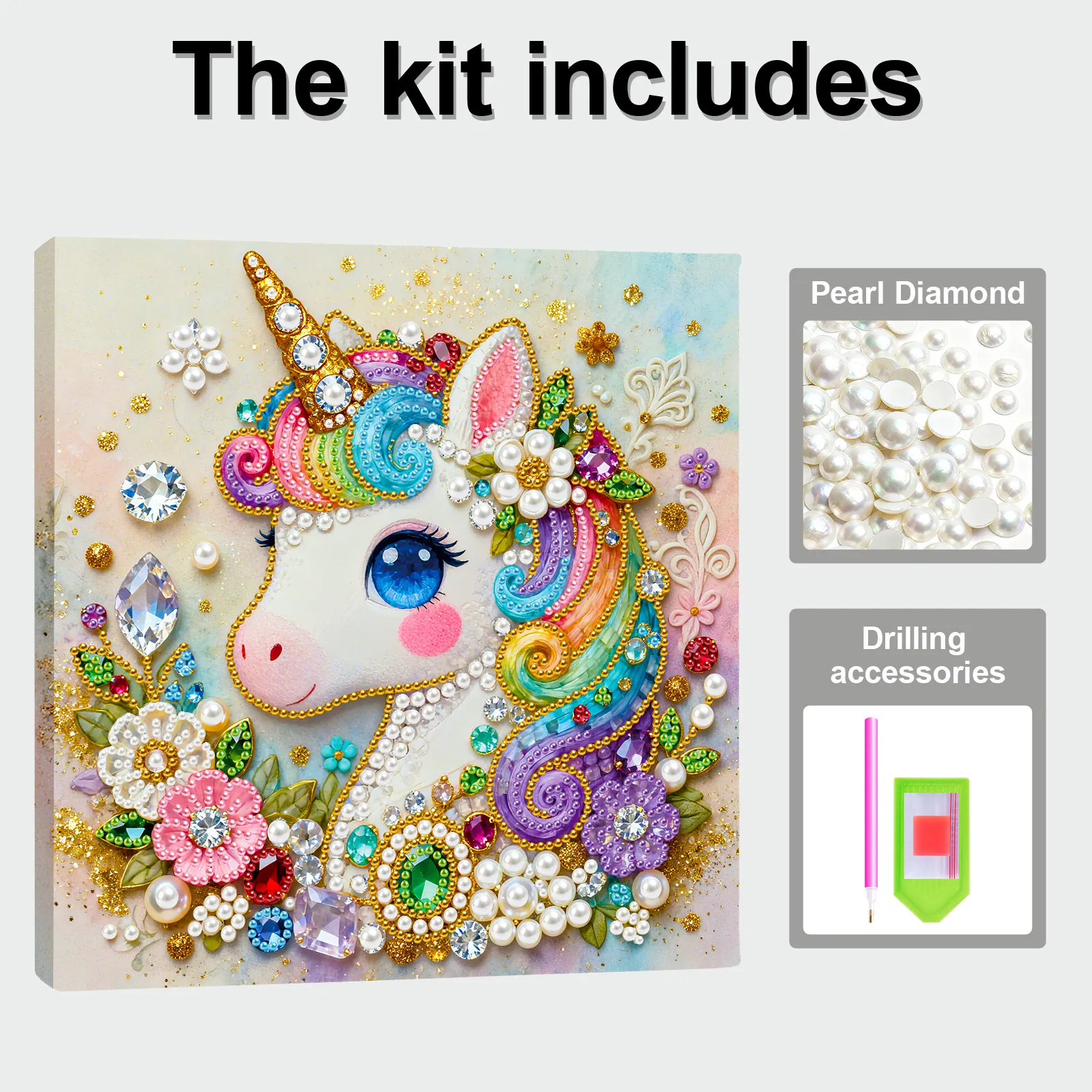 🦄Framed Unicorn - Pearls Painting Kit for Creativity DIY
