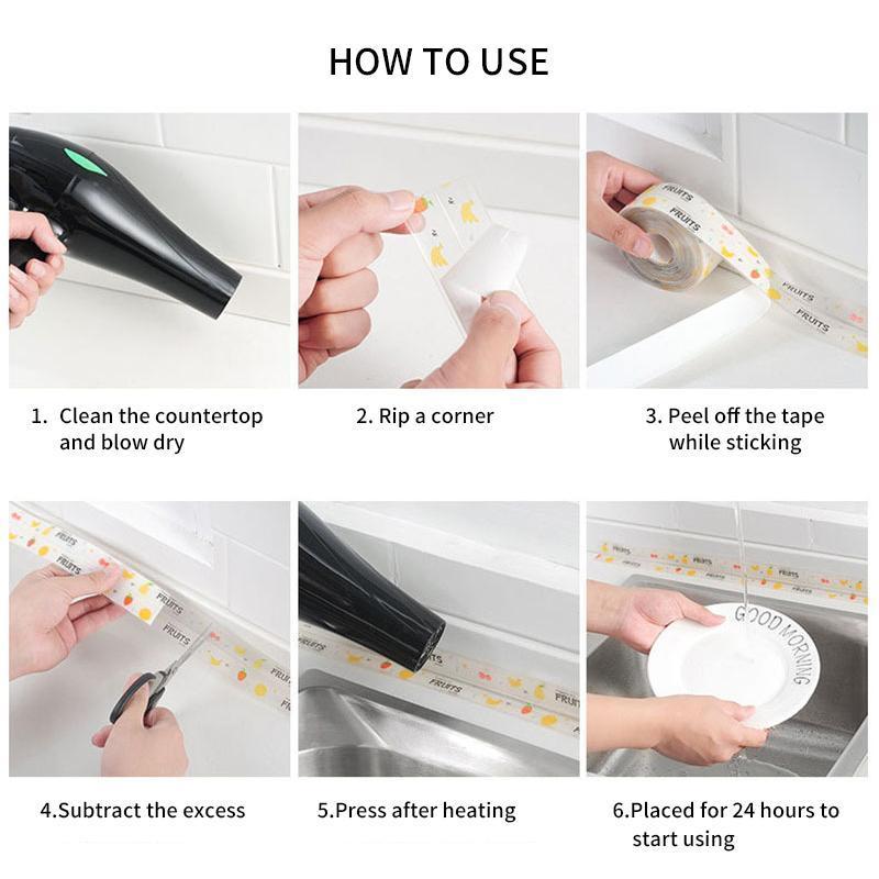 ✨ Say Goodbye to Dirty Gaps — Waterproof Sealing Tape