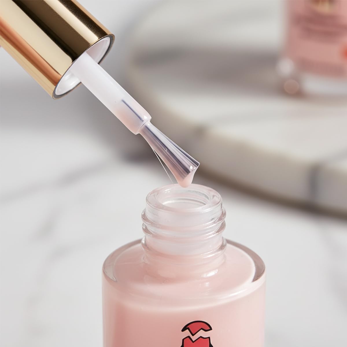 📢📢Buy One Get One Free!! ⏰💖✨Natural Pink Glossy Mirror Nail Strengthener