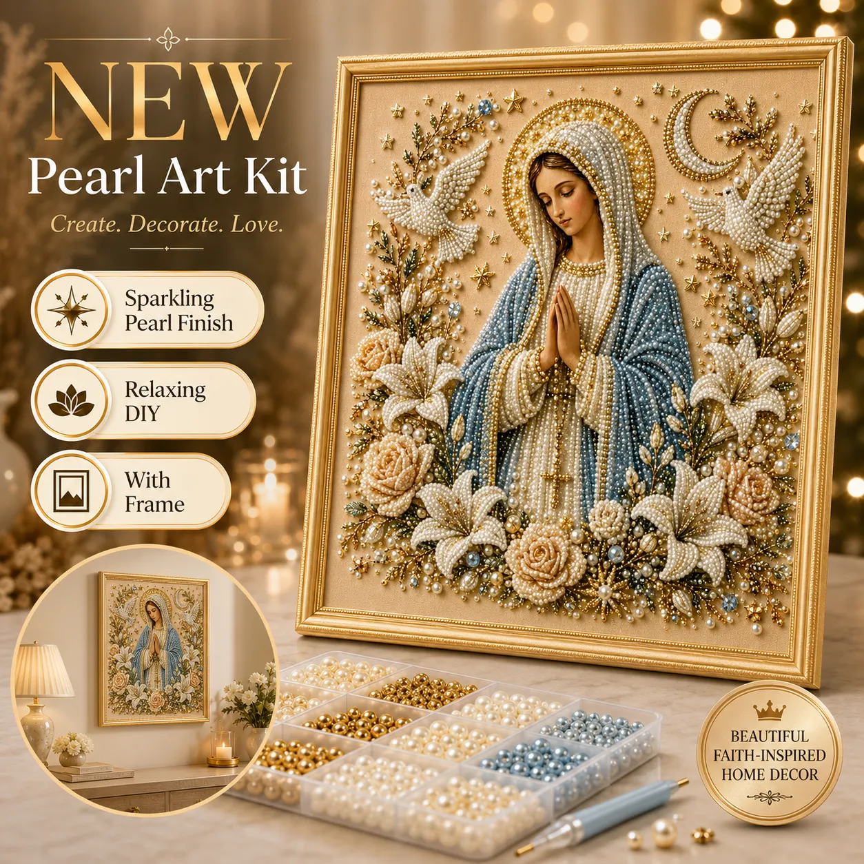 🕊️Framed Dove of Peace and Lady