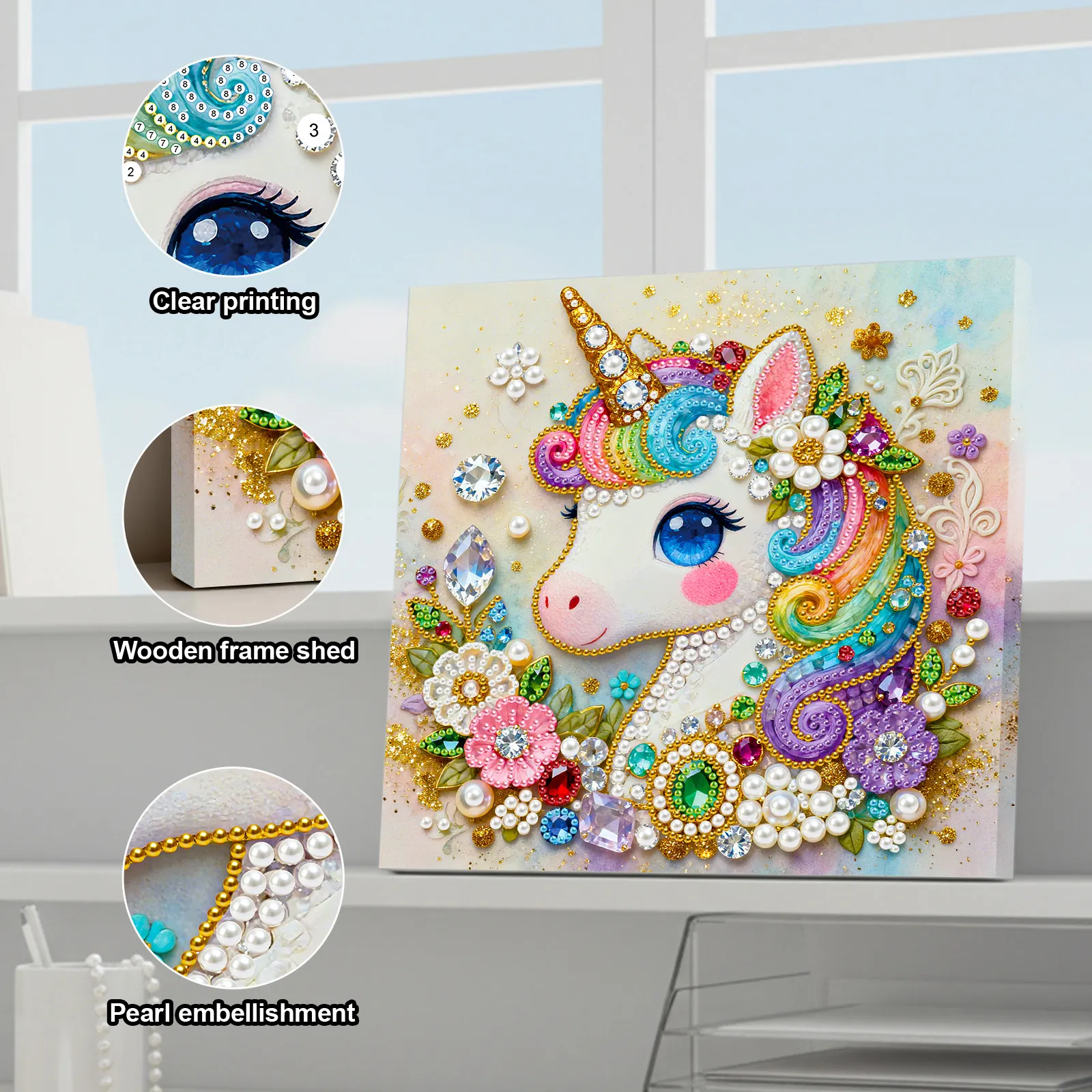 🦄Framed Unicorn - Pearls Painting Kit for Creativity DIY