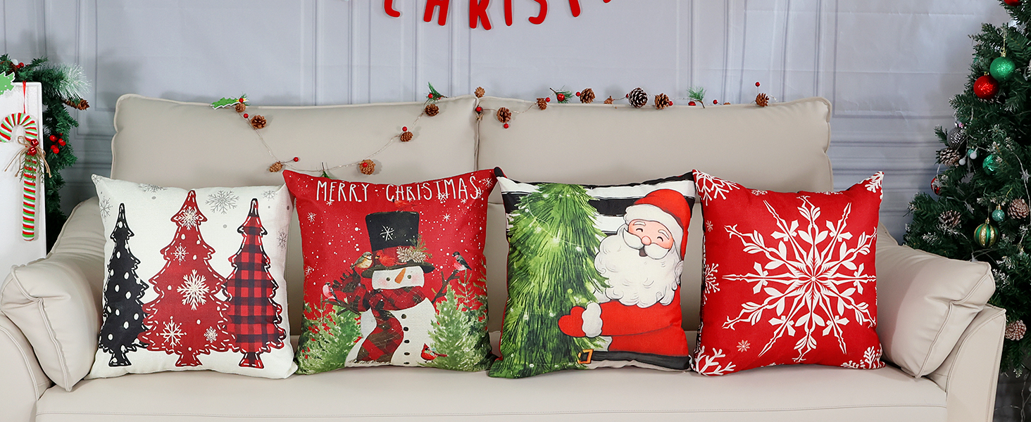 christmas pillow covers