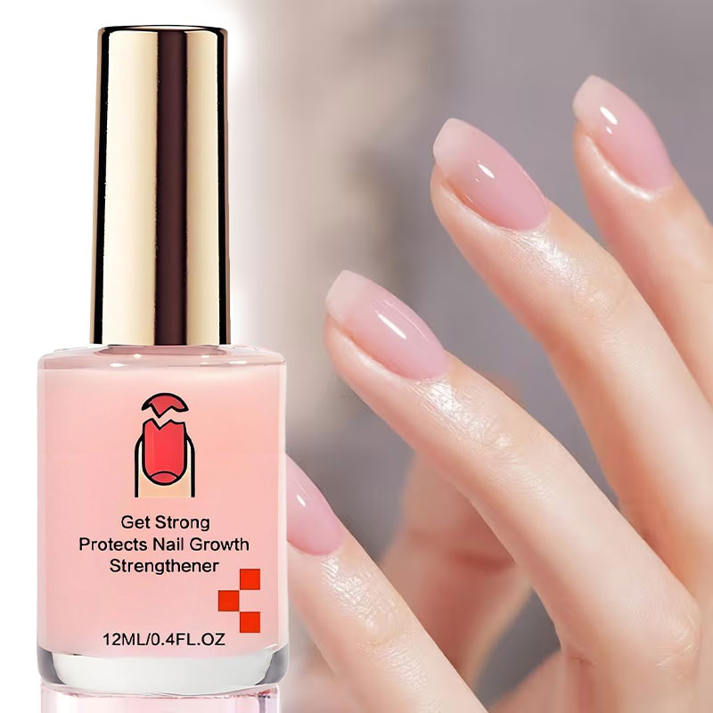 📢📢Buy One Get One Free!! ⏰💖✨Natural Pink Glossy Mirror Nail Strengthener