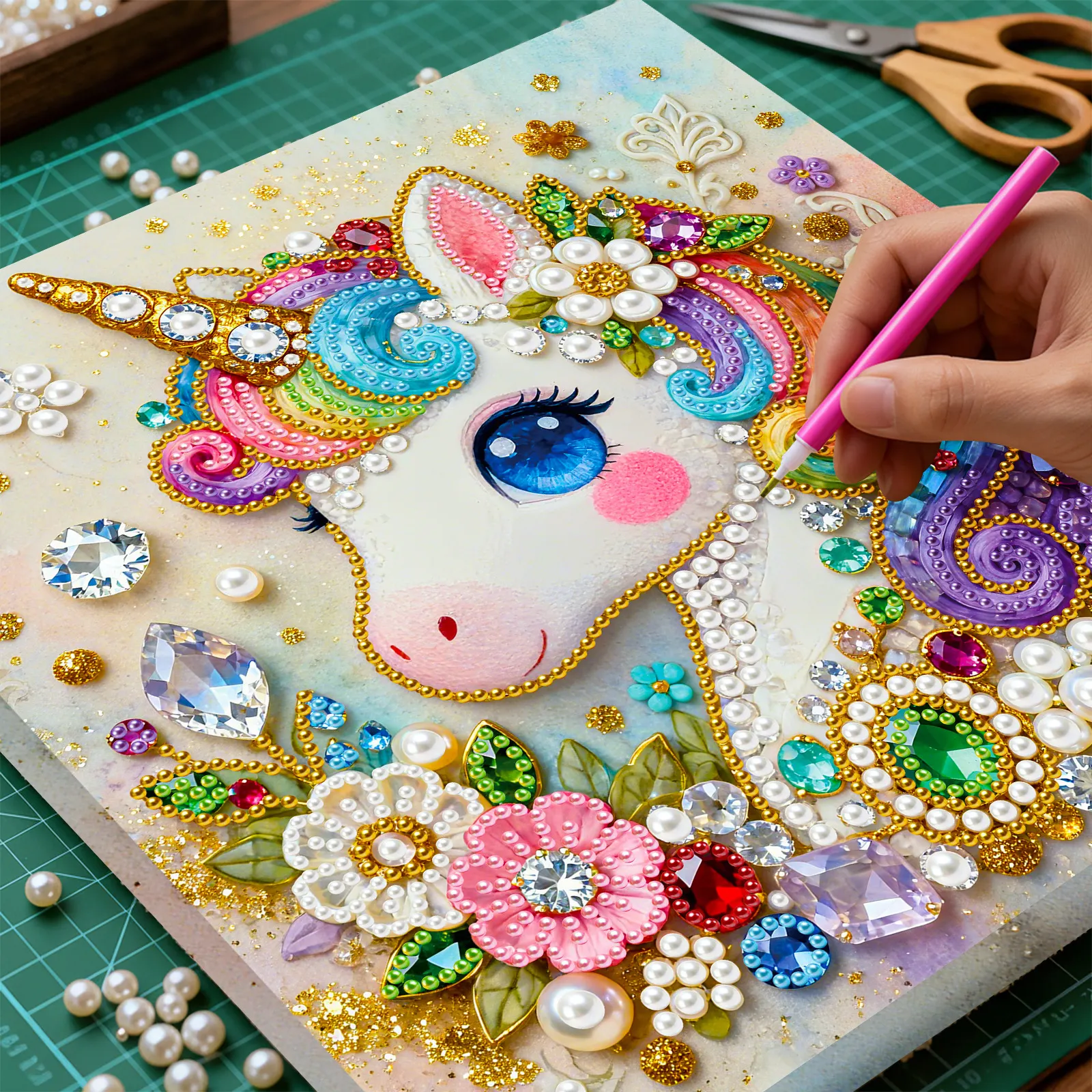 🦄Framed Unicorn - Pearls Painting Kit for Creativity DIY
