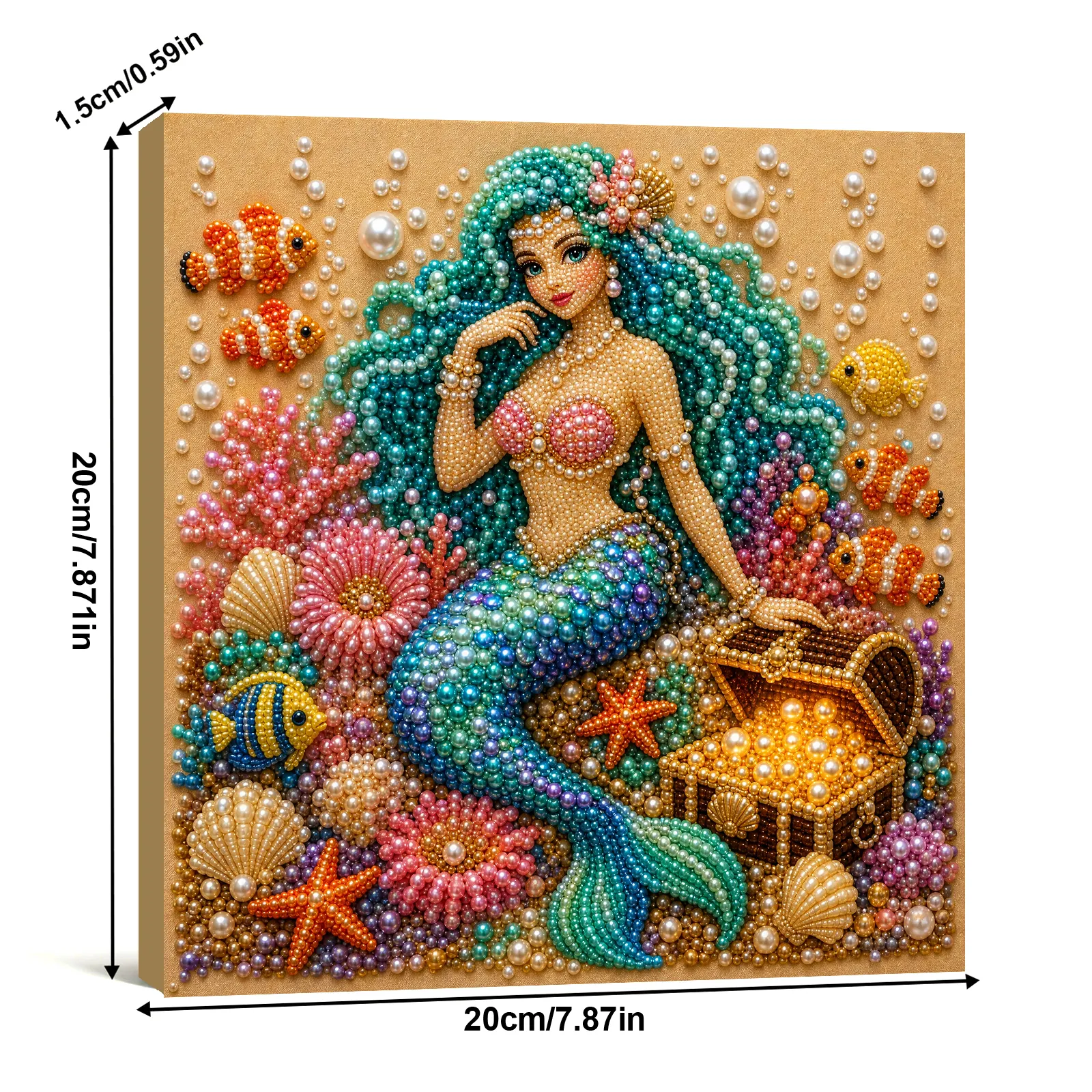 🧜Framed The Little Mermaid Pearl Painting DIY Kit