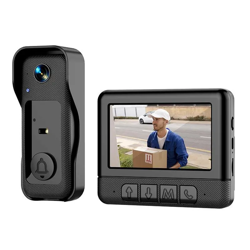 Wireless Video Doorbell With Screen