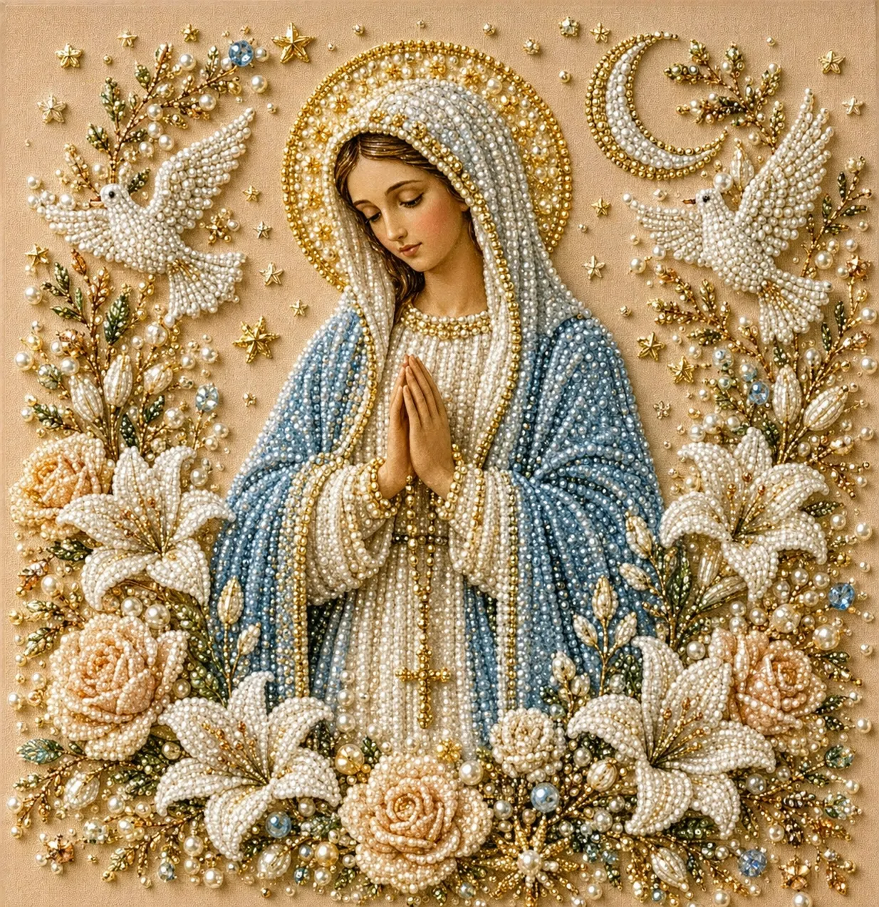 🕊️Framed Dove of Peace and Lady