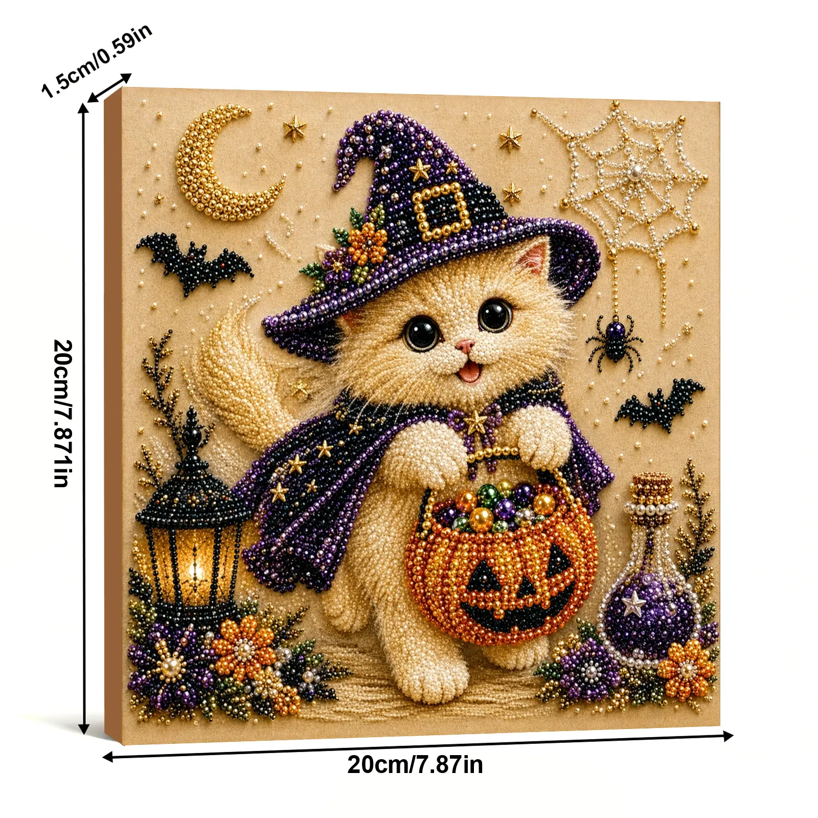🐱33Framed Cute Kitten - Pearls Painting Kit