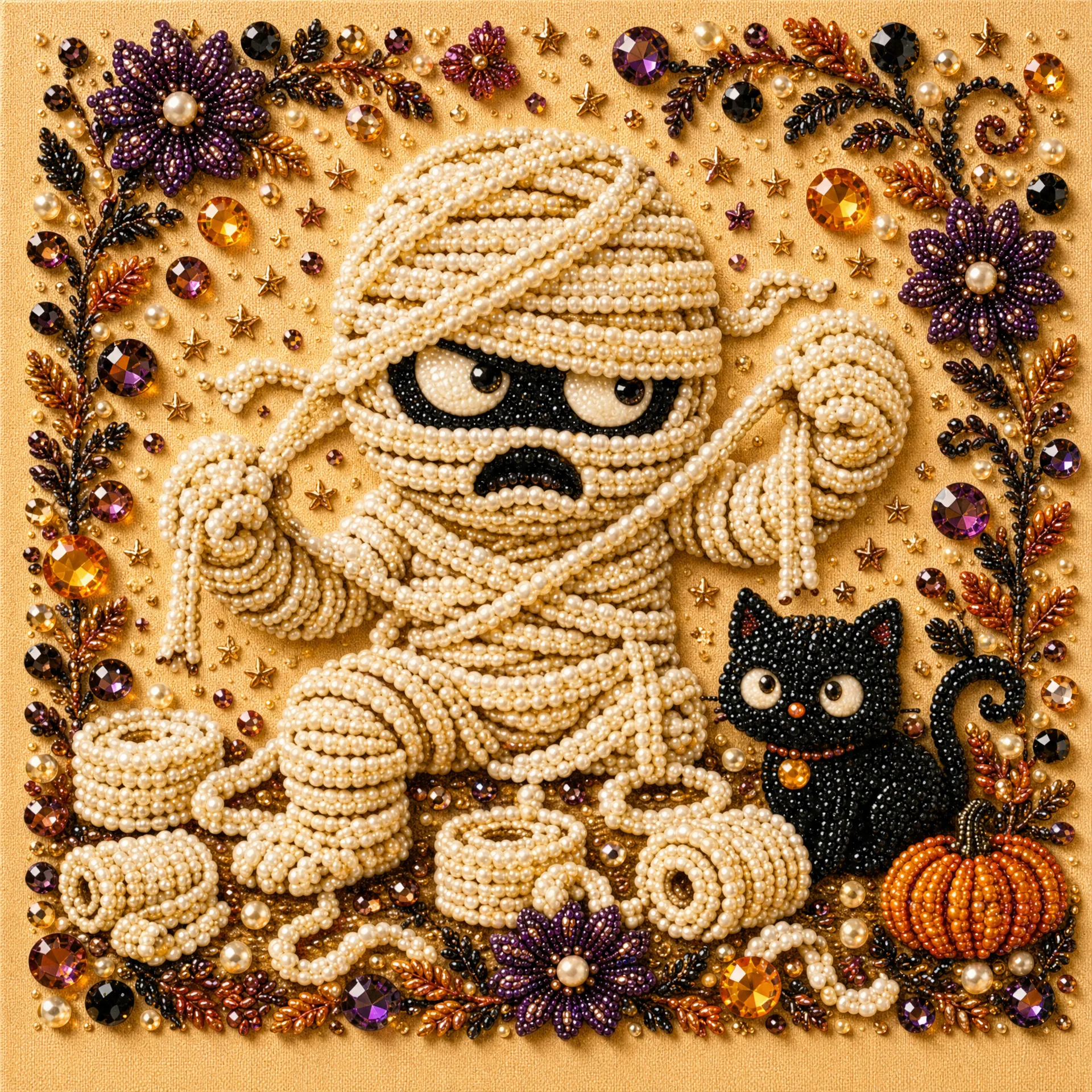 Framed Mummy - Pearls Painting Kit
