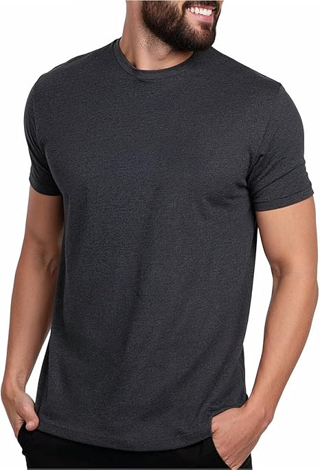 Men's Henry Short Sleeve T-Shirt Casual T-Shirt Cotton Summer Top