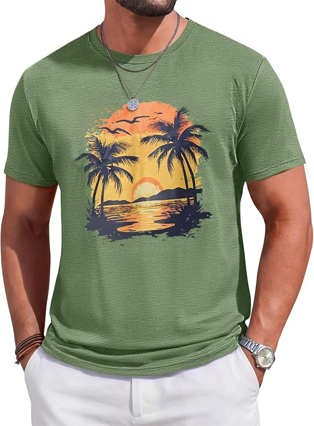 Men's T-shirt - High quality cotton round neck T-shirt S-4XL