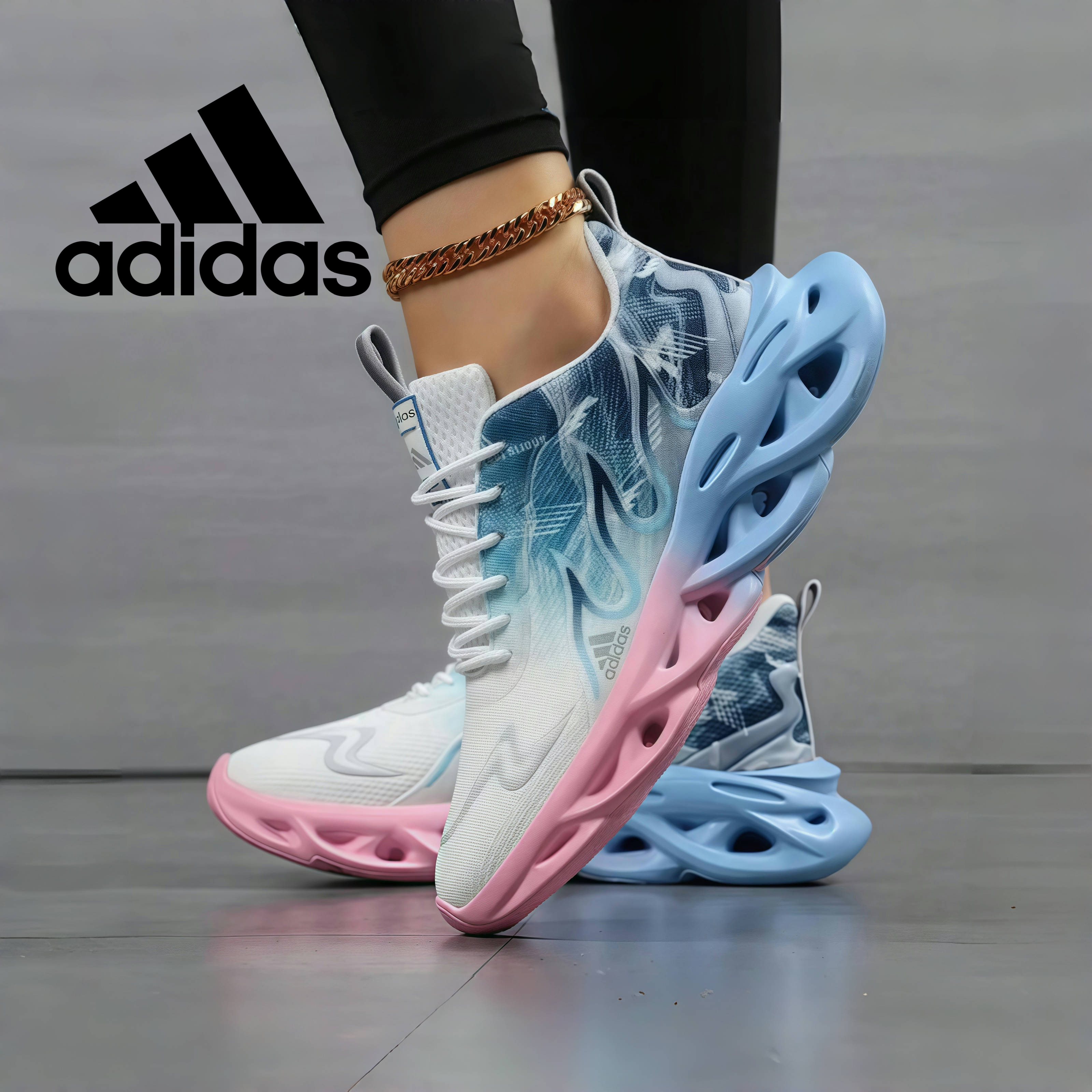 adidas Új női könnyű futócipők – légáteresztő mintázattal és párnázott talppal