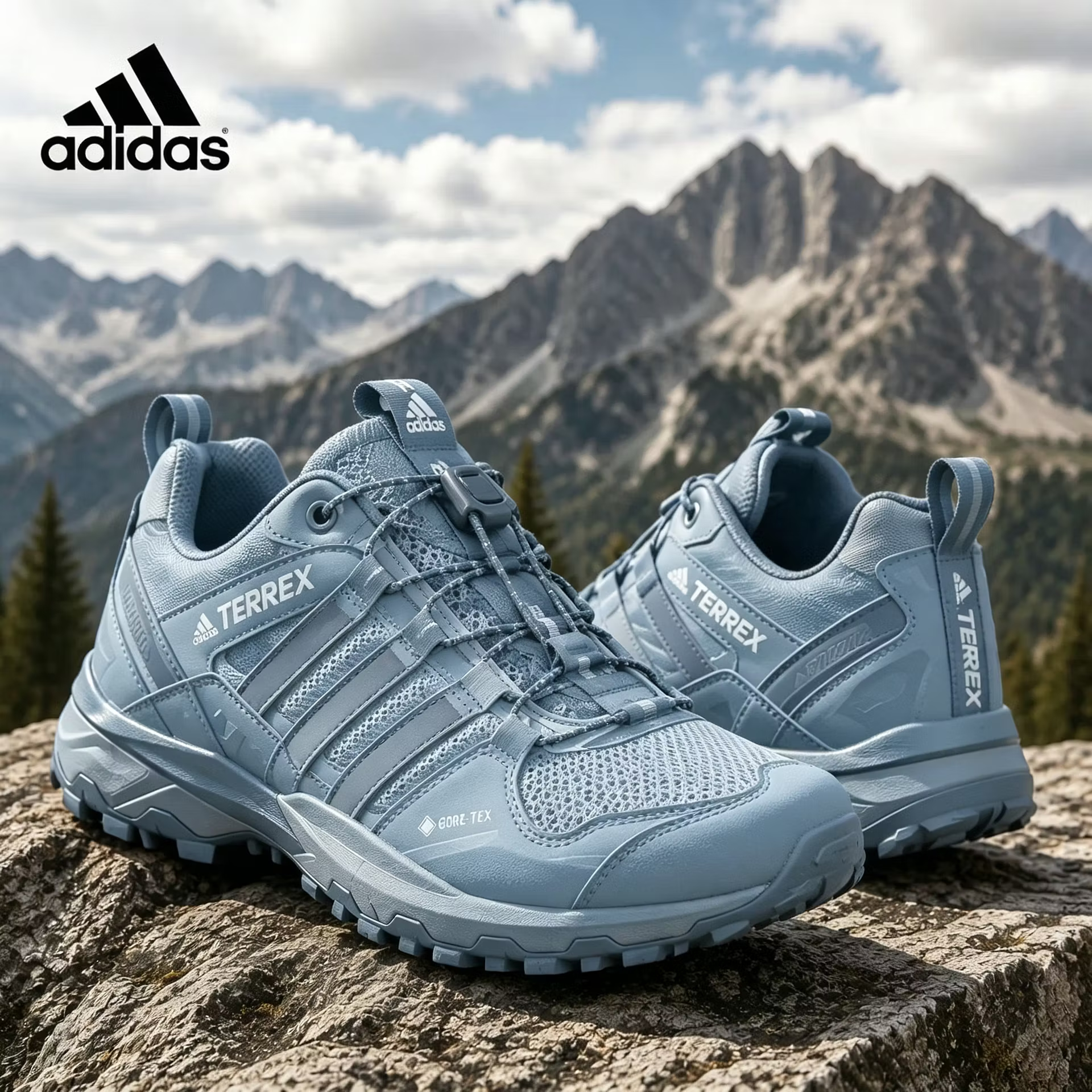 adidas túracipők, vízálló és csúszásmentes hegymászáshoz és túrázáshoz