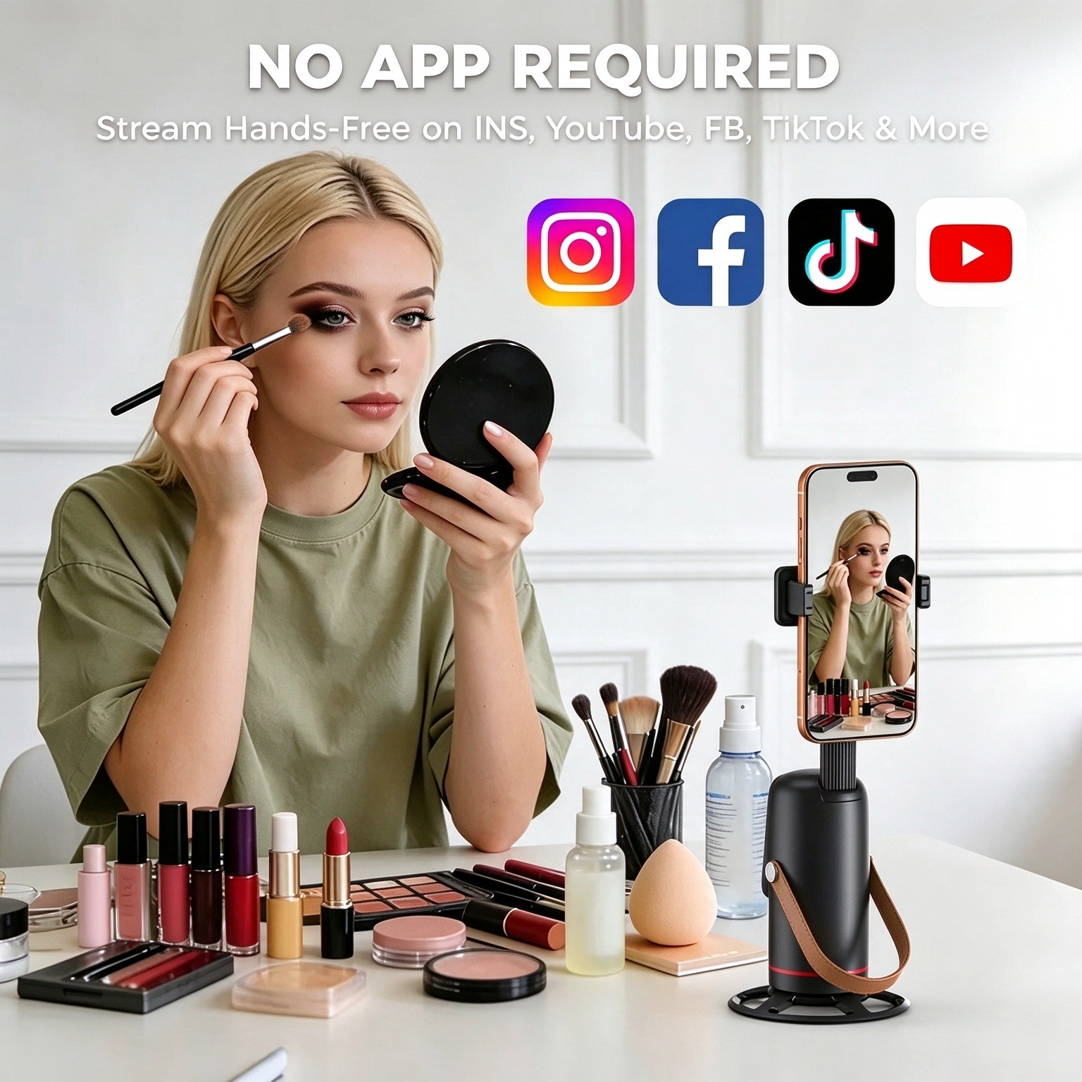 Auto Face Tracking Tripod with Gesture Control