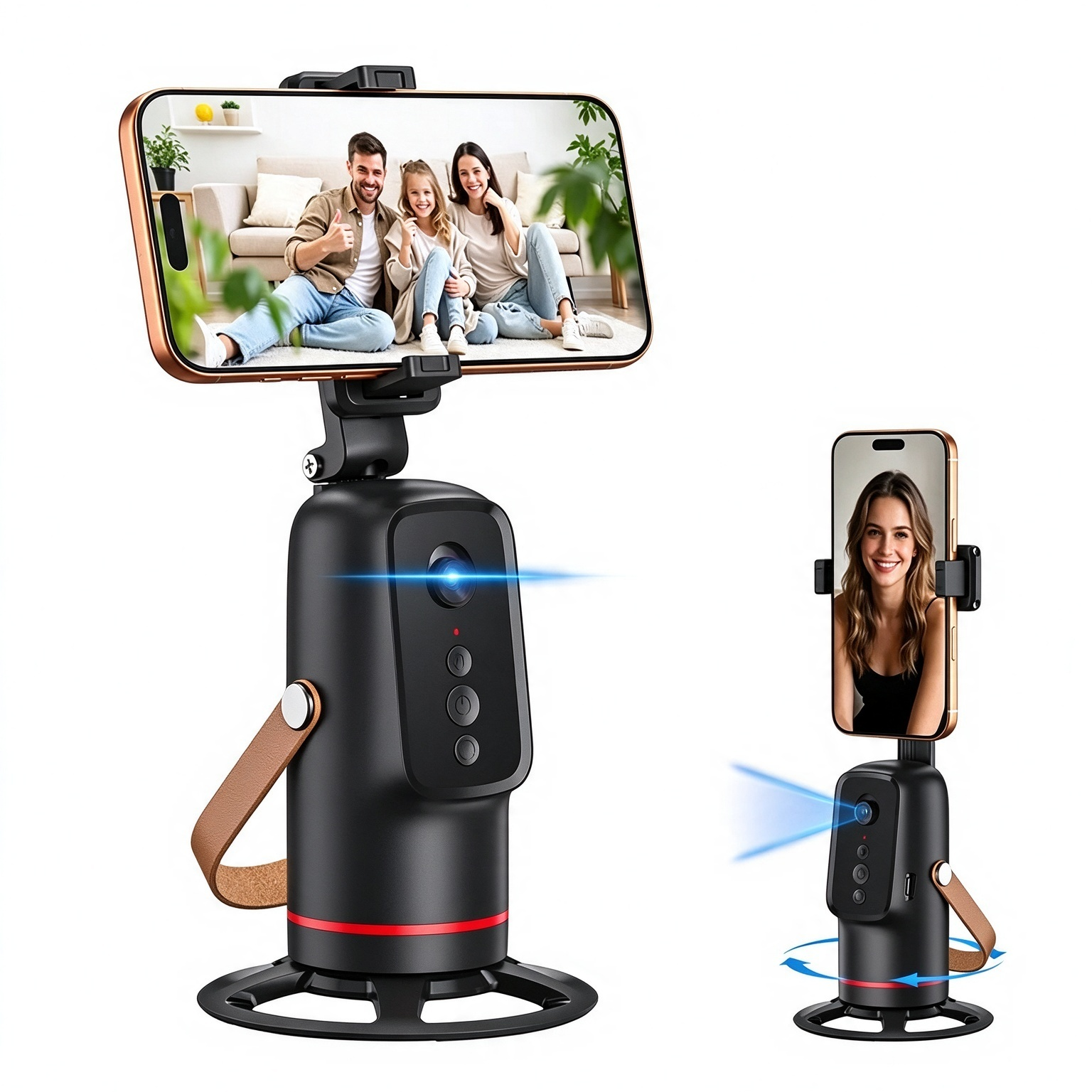 Auto Face Tracking Tripod with Gesture Control