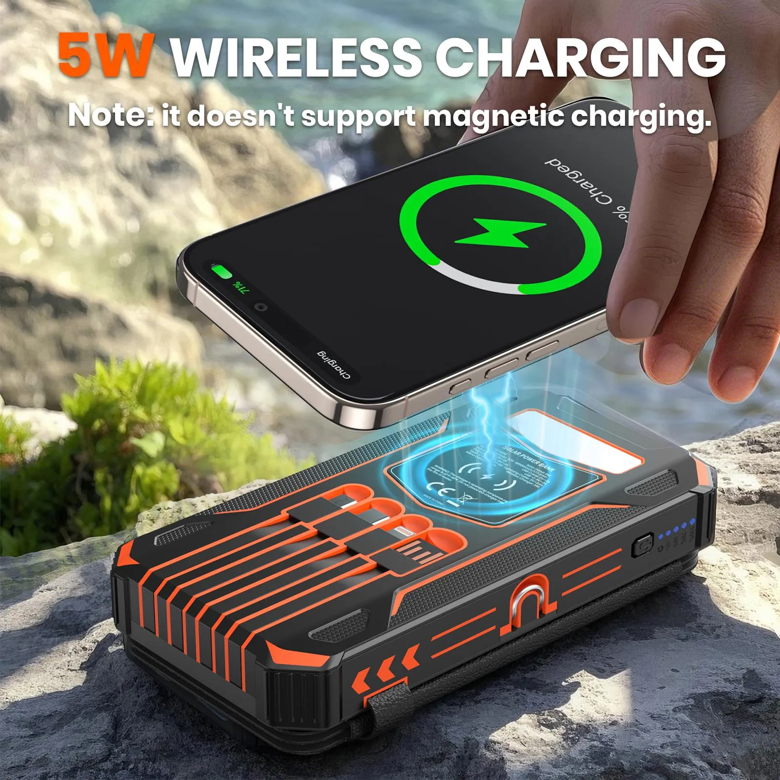Wireless charging power bank