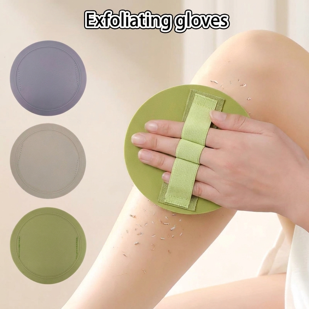 Silicone Non-Slip Exfoliating Bath Gloves, Painless Deep Skin Scrub Mitt for Spa & Hot Spring