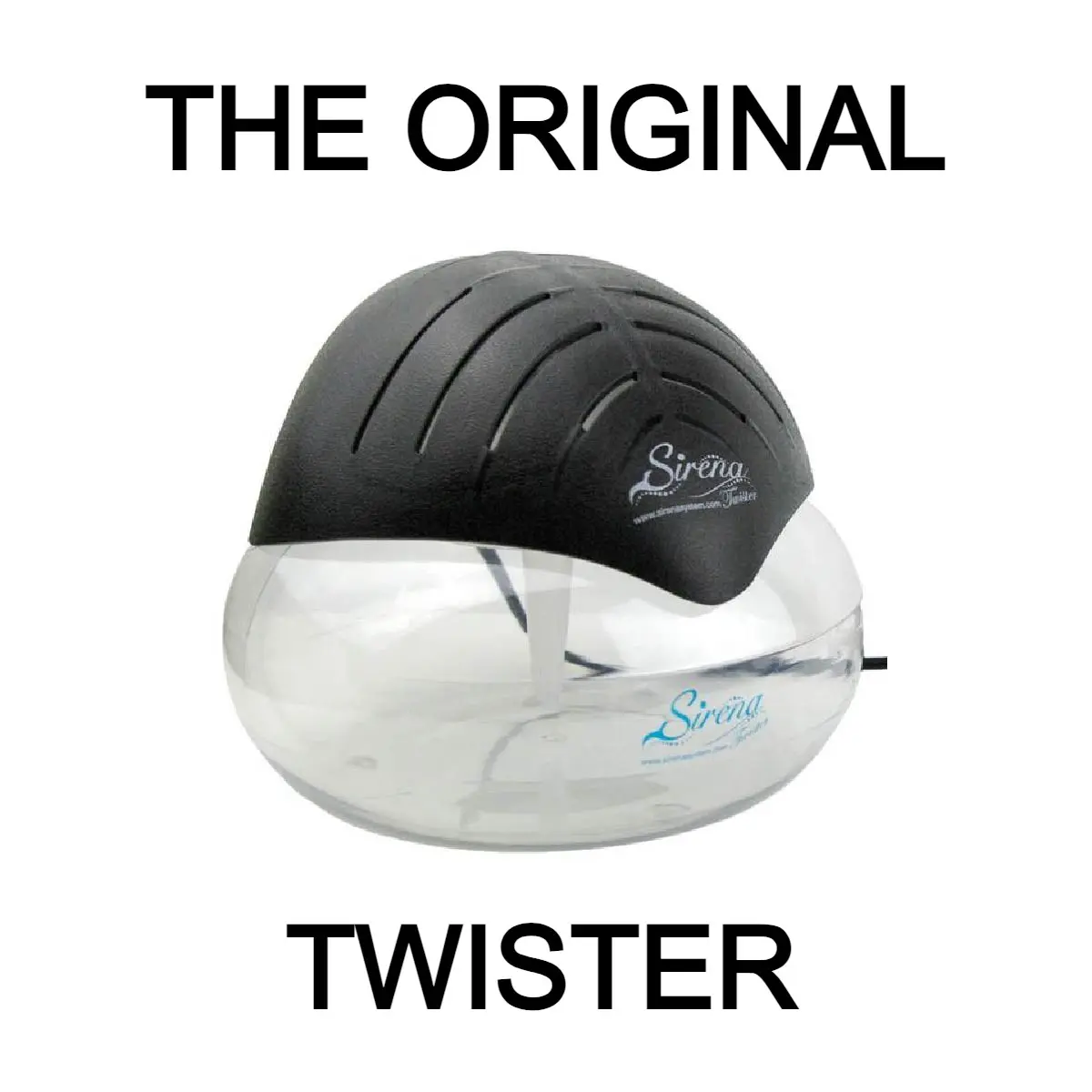 Twister Black Air Purifier Water Filter LED Night Light