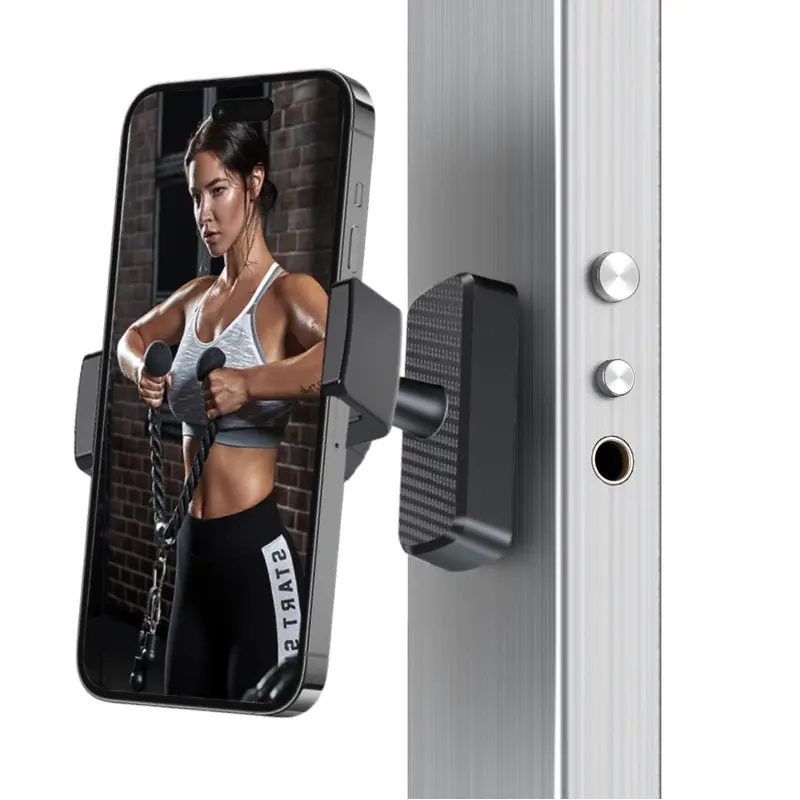 ISEMENA Magnetic Phone Holder for Gym 360° Adjustable