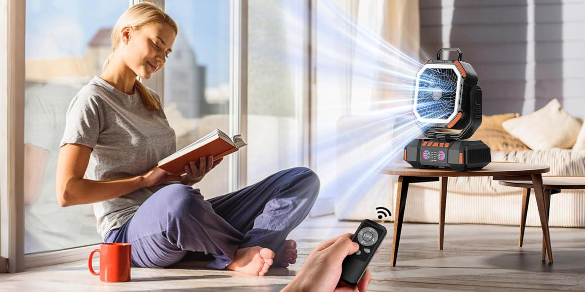 40000mAh Portable Handheld Mini Fan, Rechargeable Battery-Powered Multifunctional Travel Device with Remote, LED Light, 4-Speed Strong Airflow - Camping Fan for Desk, Outdoor Tent, Portable Handheld Fan 40000mAh Portable Handheld Mini Fan, Rechargeable Battery-Powered Multifunctional Travel Device with Remote, LED Light, 4-Speed Strong Airflow - Camping Fan for Desk, Outdoor Tent, Portable Handheld Fan