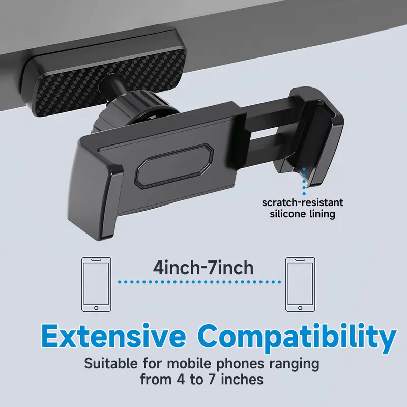 ISEMENA Magnetic Phone Holder for Gym 360° Adjustable