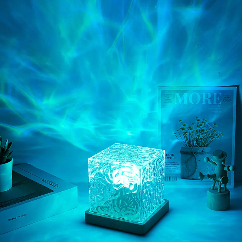 Light Projector for Bedroom with 16-Color Aurora & 3D Ripple Mood Lighting