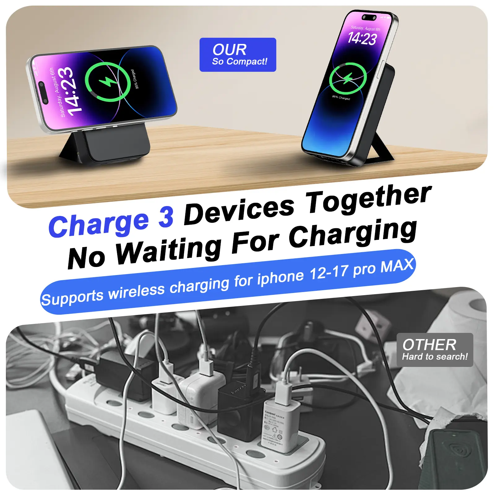 Magnetic Portable 10000mAh Wireless Fast Charger PD 22.5W