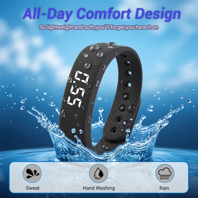 Fitness Tracker with Silent Alarm, Waterproof Band, Step Counter, Built-in USB Plug - No Cables Needed, Ideal for Gym & Travel #SmartWatch #LifeHack Fitness Tracker with Silent Alarm, Waterproof Band, Step Counter, Built-in USB Plug - No Cables Needed, Ideal for Gym & Travel #SmartWatch #LifeHack