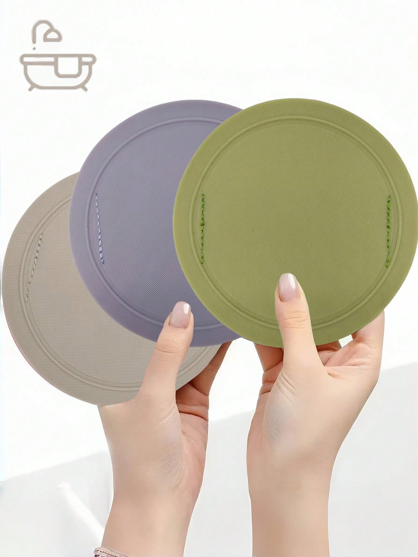 Silicone Non-Slip Exfoliating Bath Gloves, Painless Deep Skin Scrub Mitt for Spa & Hot Spring