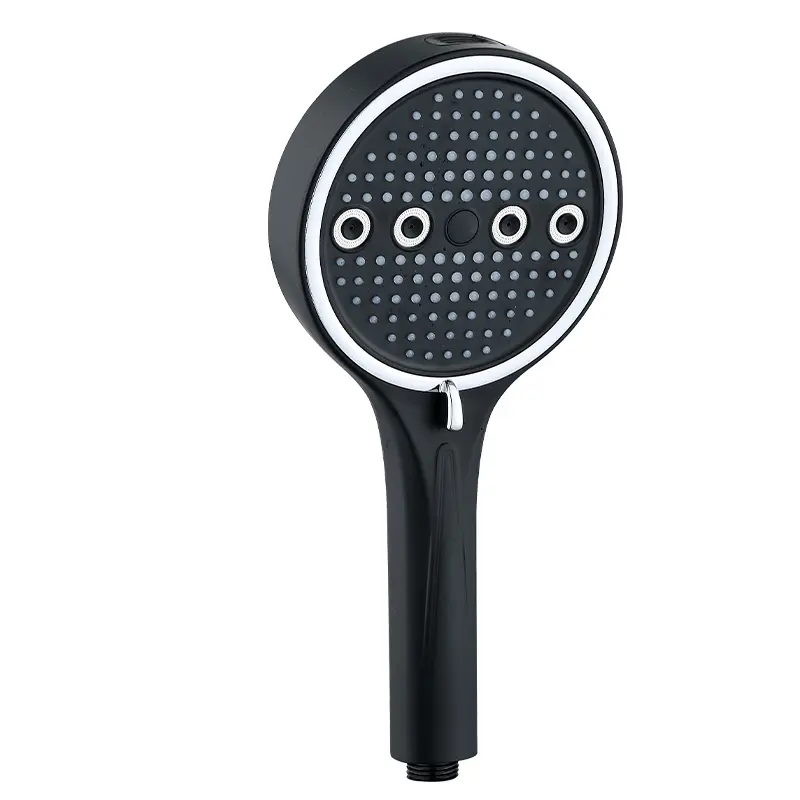 Powerful 6-Mode Handheld Shower Head High Pressure Water Spray with Rainfall Massage Pulse Spray Hybrid Bubble Patterns Premium ABS Material Wall Mount Showerhead Modern Bathroom Upgrade Ideal Summer Shower Accessory Perfect Holiday Gift