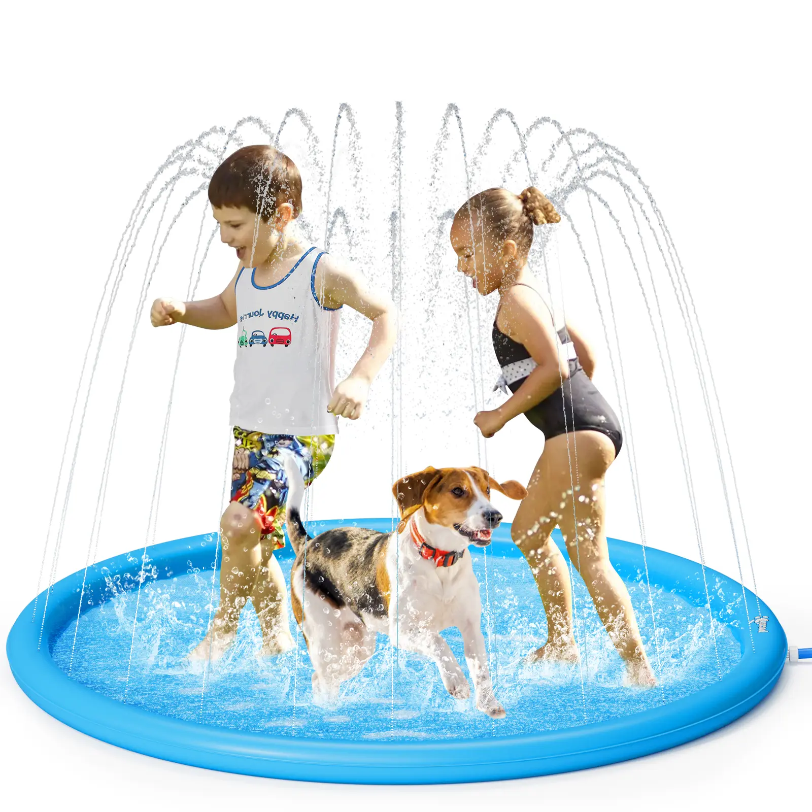 Dog Splash Pad Sprinkler Mat – Durable Non-Slip Water Play Mat
