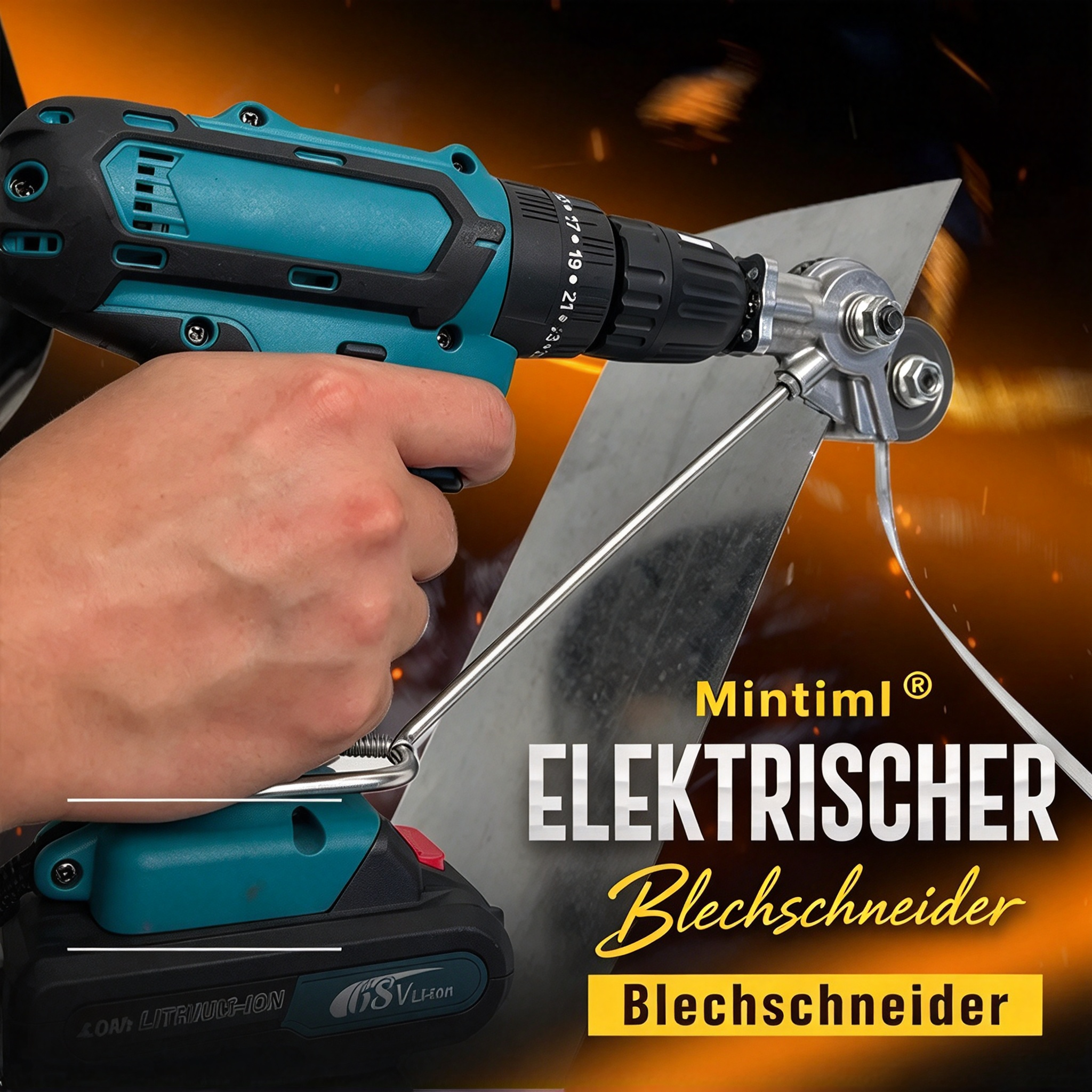 ⚡ 50% RABATT NU!🔧 Elektrisk Borrskärare – Säker, Effektiv & Bärbar – DIY Essential 🛡️